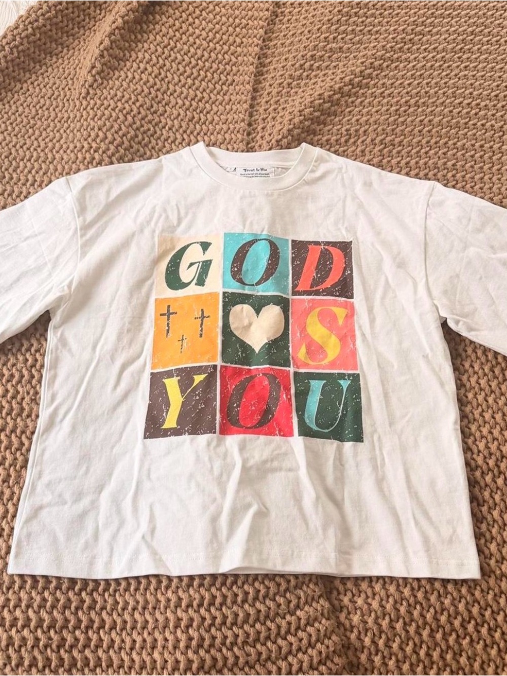 Trust In Him Unisex God Loves You Tee